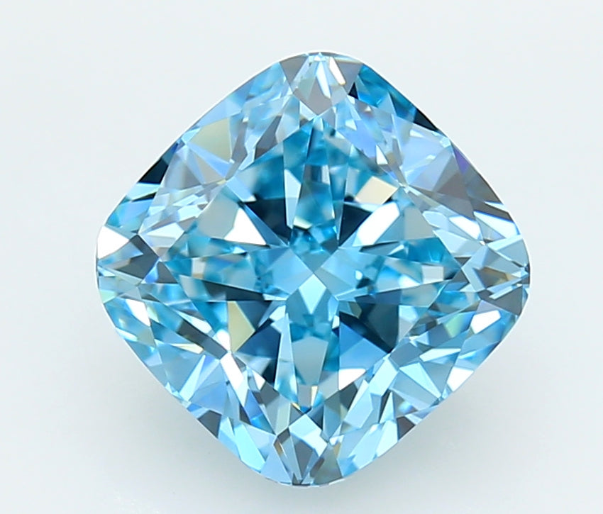 4.00 Carat Cushion Shaped, Ideal Cut, VVS2 Clarity, IGI Certified Lab Grown Diamond