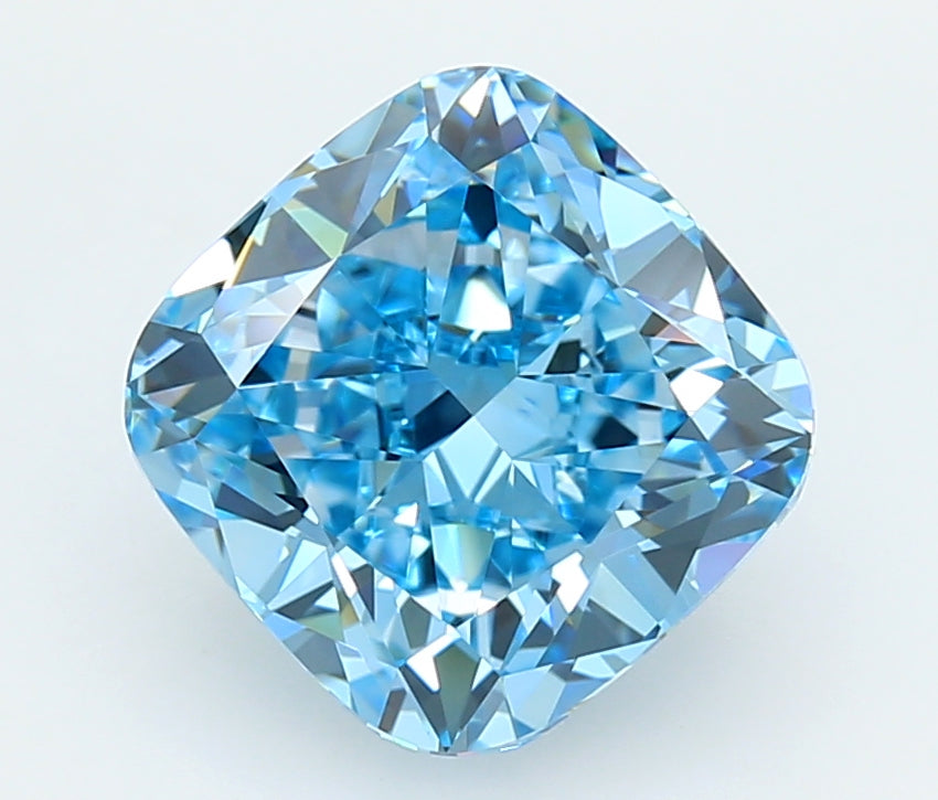 4.07 Carat Cushion Shaped, Ideal Cut, VVS2 Clarity, IGI Certified Lab Grown Diamond