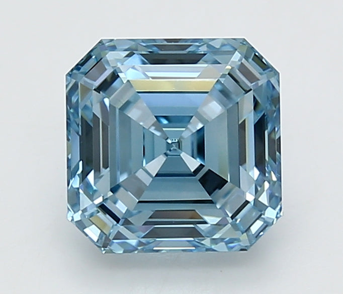 3.08 Carat Asscher Shaped, Ideal Cut, VVS2 Clarity, IGI Certified Lab Grown Diamond