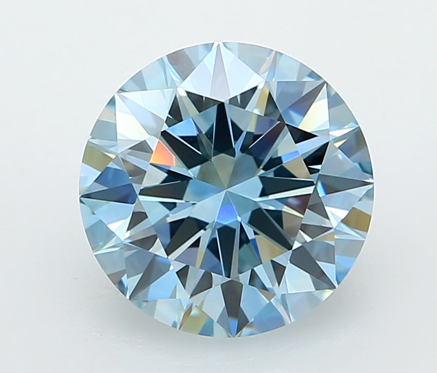 3.01 Carat Round Shaped, Excellent Cut, VVS1 Clarity, IGI Certified Lab Grown Diamond