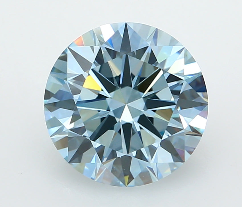 3.01 Carat Round Shaped, Ideal Cut, VVS2 Clarity, IGI Certified Lab Grown Diamond