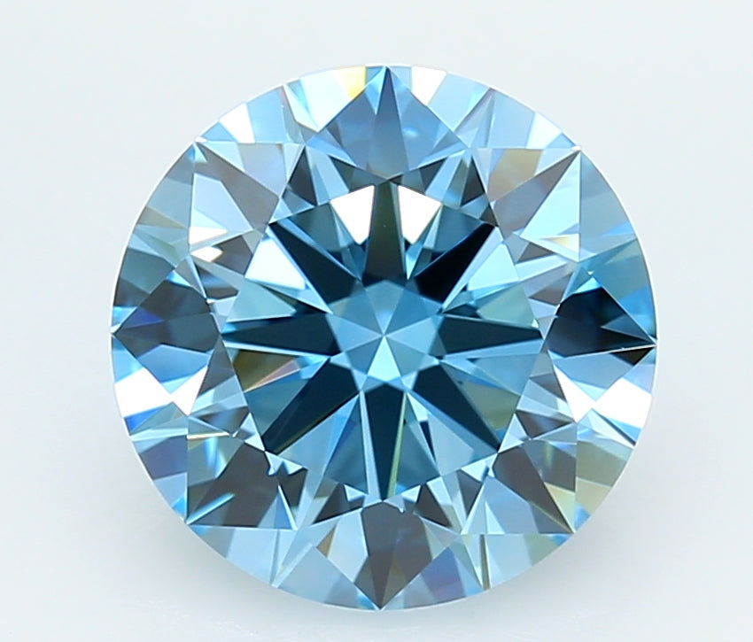 4.07 Carat Round Shaped, Ideal Cut, VVS2 Clarity, IGI Certified Lab Grown Diamond
