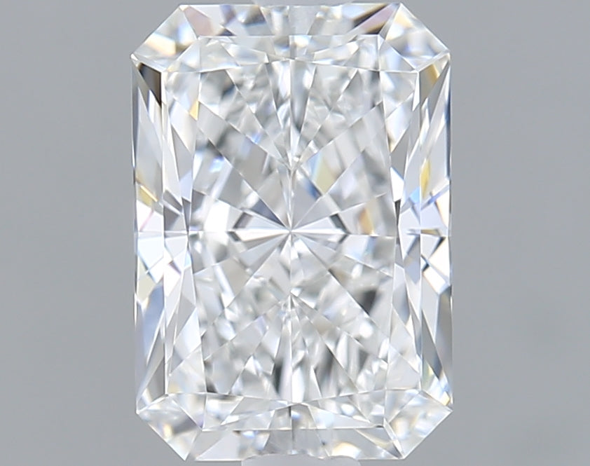 1.54 Carat Radiant Shaped, Ideal Cut, E Color, VVS1 Clarity, IGI Certified Lab Grown Diamond