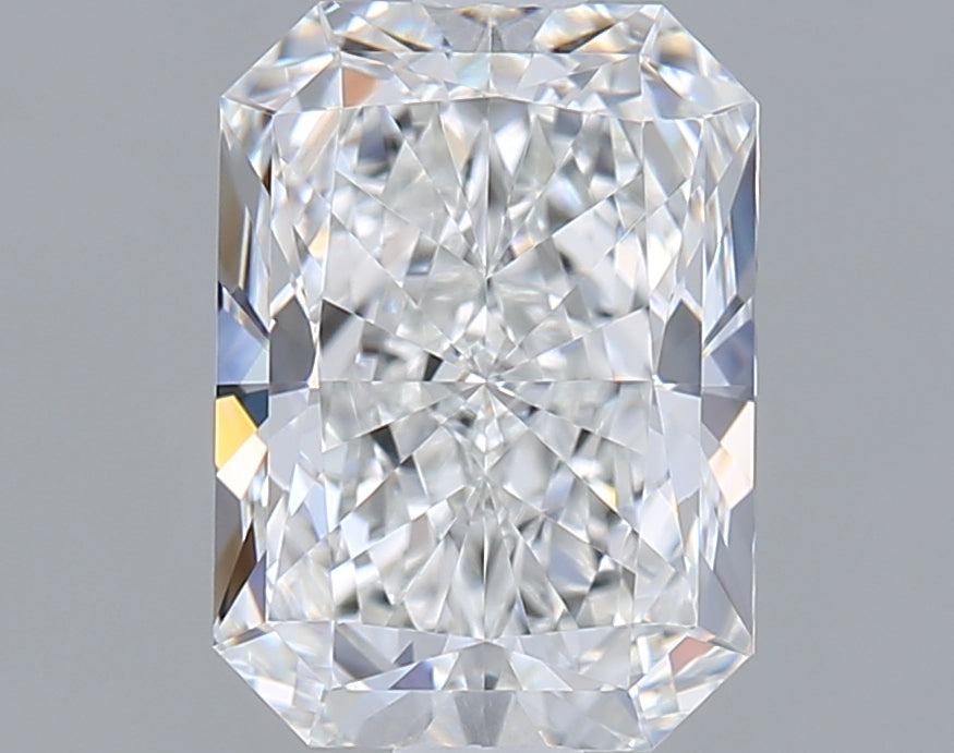 1.55 Carat Radiant Shaped, Ideal Cut, E Color, VVS1 Clarity, IGI Certified Lab Grown Diamond