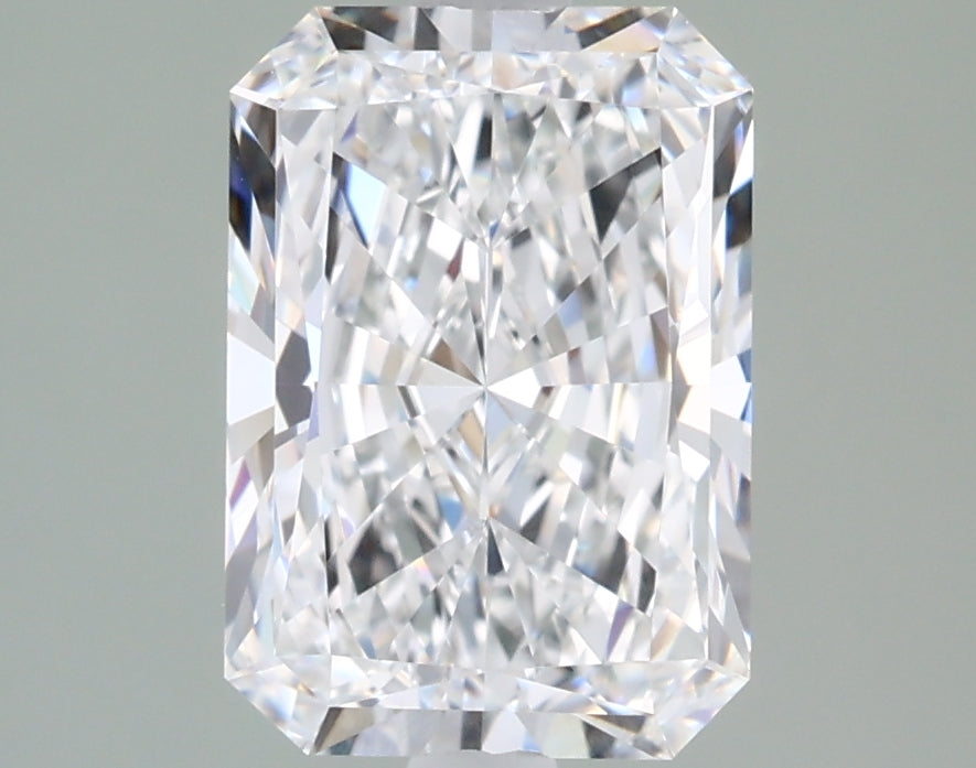 2.02 Carat Radiant Shaped, Ideal Cut, E Color, VVS1 Clarity, IGI Certified Lab Grown Diamond