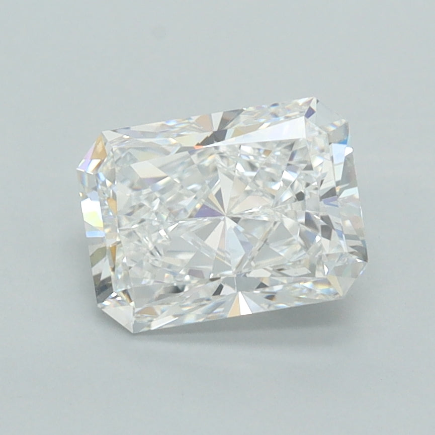 1.49 Carat Radiant Shaped, Excellent Cut, E Color, VVS1 Clarity, IGI Certified Lab Grown Diamond