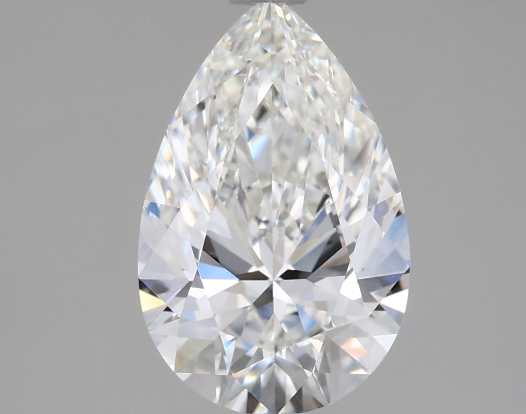 1.52 Carat Pear Shaped, Excellent Cut, G Color, VVS1 Clarity, IGI Certified Lab Grown Diamond