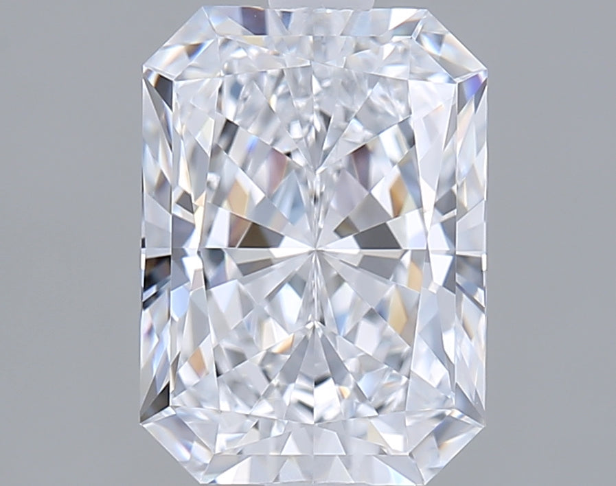 1.93 Carat Radiant Shaped, Ideal Cut, E Color, VVS1 Clarity, IGI Certified Lab Grown Diamond