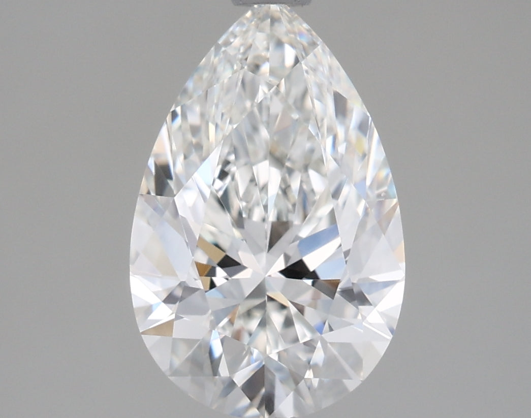 1.57 Carat Pear Shaped, Excellent Cut, G Color, VVS1 Clarity, IGI Certified Lab Grown Diamond