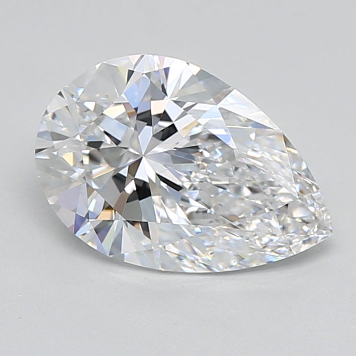 2.00 Carat Pear Shaped, Ideal Cut, D Color, VVS1 Clarity, IGI Certified Lab Grown Diamond