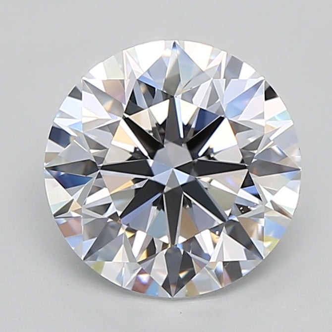 2.59 Carat Round Shaped, Ideal Cut, D Color, VVS1 Clarity, IGI Certified Lab Grown Diamond