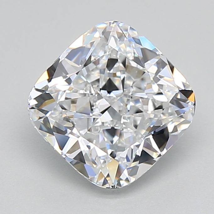 2.56 Carat Cushion Shaped, Ideal Cut, D Color, VVS1 Clarity, IGI Certified Lab Grown Diamond
