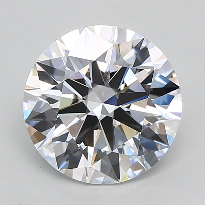 2.71 Carat Round Shaped, Ideal Cut, D Color, VVS1 Clarity, IGI Certified Lab Grown Diamond