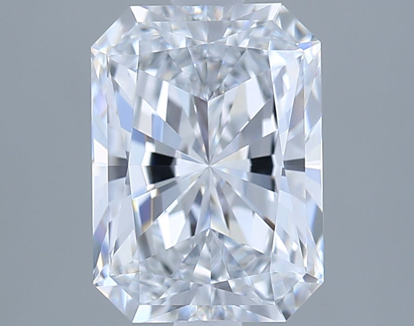 2.03 Carat Radiant Shaped, Ideal Cut, E Color, VVS1 Clarity, IGI Certified Lab Grown Diamond
