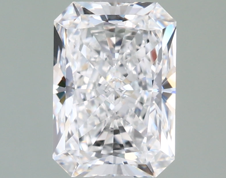 1.55 Carat Radiant Shaped, Ideal Cut, E Color, VVS1 Clarity, IGI Certified Lab Grown Diamond