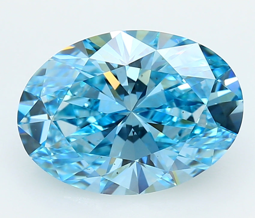 4.15 Carat Oval Shaped, Ideal Cut, VS1 Clarity, IGI Certified Lab Grown Diamond