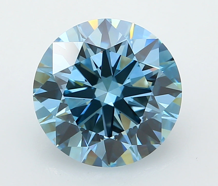 3.04 Carat Round Shaped, Ideal Cut, VVS2 Clarity, IGI Certified Lab Grown Diamond