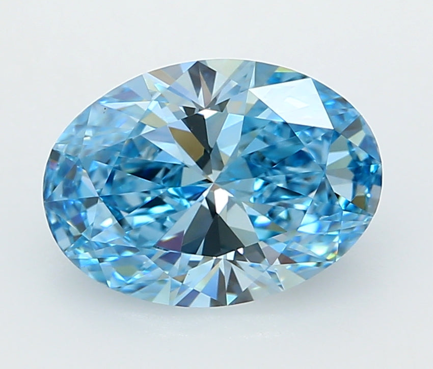 2.53 Carat Oval Shaped, Ideal Cut, VVS2 Clarity, IGI Certified Lab Grown Diamond