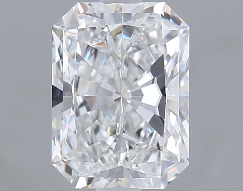 1.80 Carat Radiant Shaped, Ideal Cut, D Color, VVS1 Clarity, IGI Certified Lab Grown Diamond