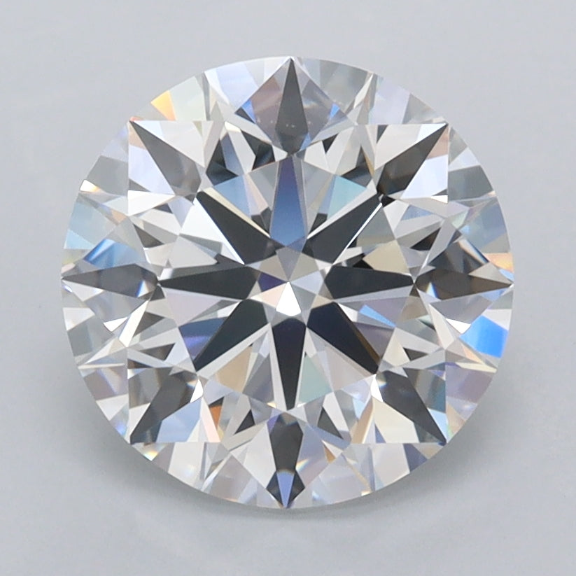 2.47 Carat Round Shaped, Ideal Cut, D Color, FL Clarity, IGI Certified Lab Grown Diamond