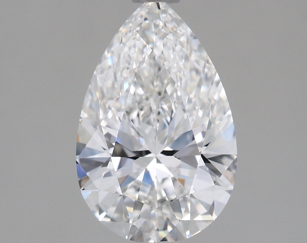 1.29 Carat Pear Shaped, Excellent Cut, F Color, VVS1 Clarity, IGI Certified Lab Grown Diamond
