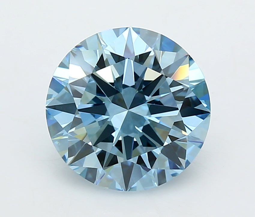 3.97 Carat Round Shaped, Excellent Cut, VVS2 Clarity, IGI Certified Lab Grown Diamond