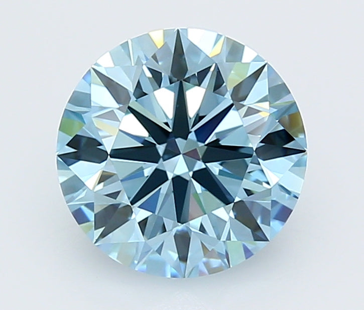 3.06 Carat Round Shaped, Ideal Cut, VVS2 Clarity, IGI Certified Lab Grown Diamond