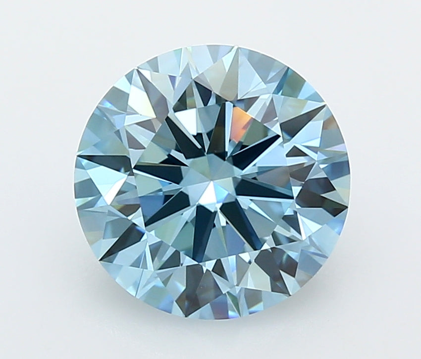 4.21 Carat Round Shaped, Ideal Cut, VVS2 Clarity, IGI Certified Lab Grown Diamond
