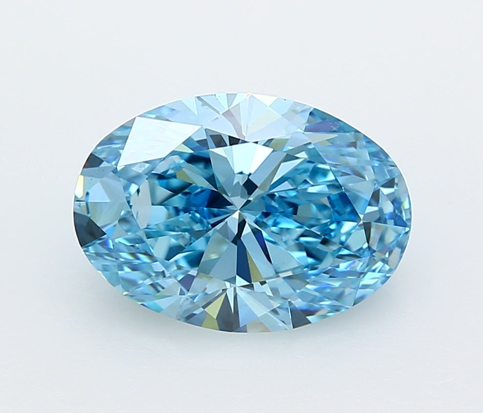 4.24 Carat Oval Shaped, Ideal Cut, VVS2 Clarity, IGI Certified Lab Grown Diamond