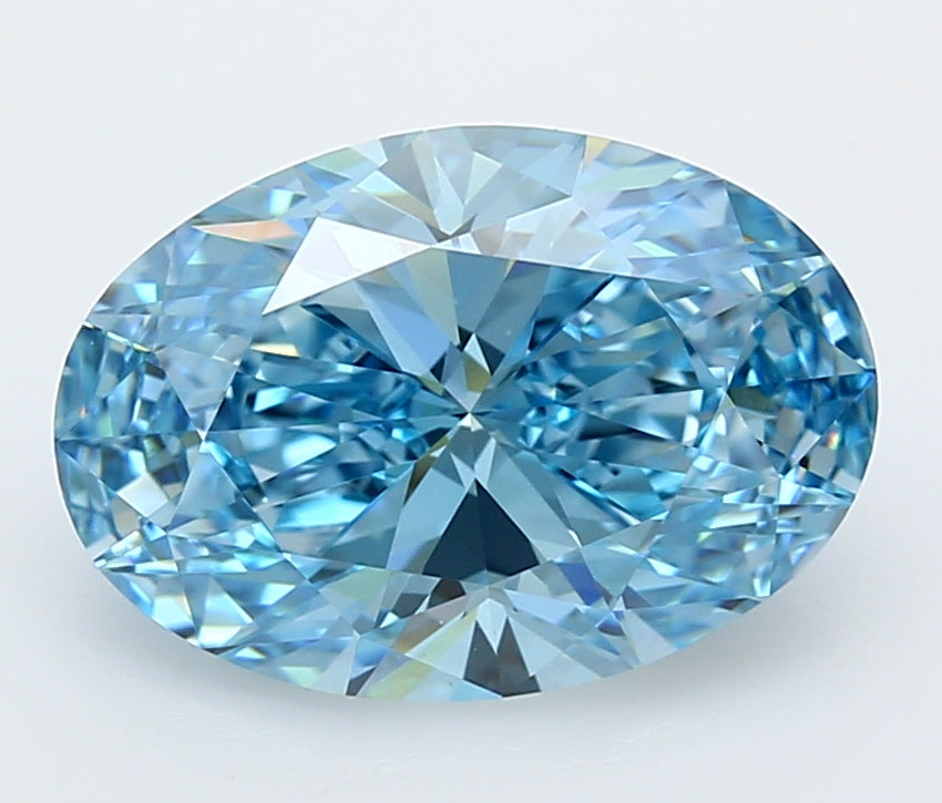5.01 Carat Oval Shaped, Ideal Cut, VVS2 Clarity, IGI Certified Lab Grown Diamond