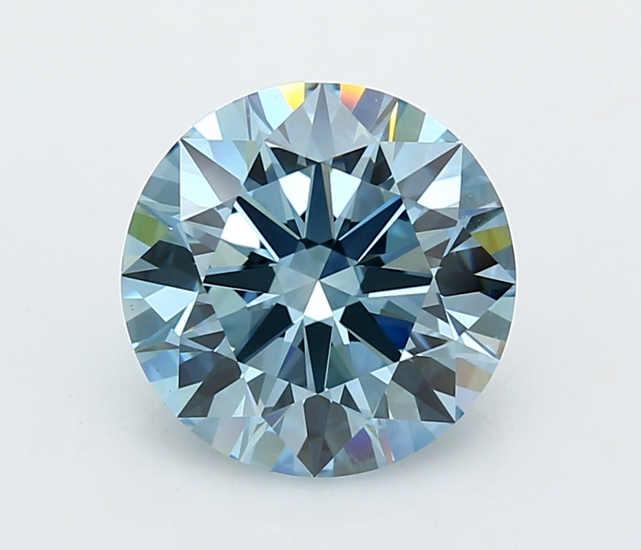 4.49 Carat Round Shaped, Ideal Cut, VVS2 Clarity, IGI Certified Lab Grown Diamond