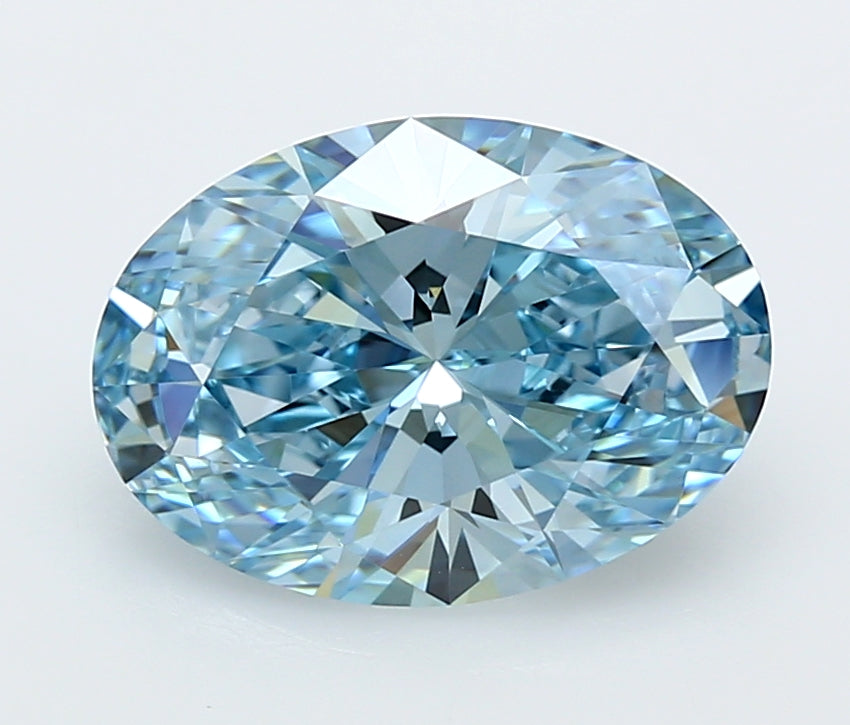 4.05 Carat Oval Shaped, Ideal Cut, VVS2 Clarity, IGI Certified Lab Grown Diamond