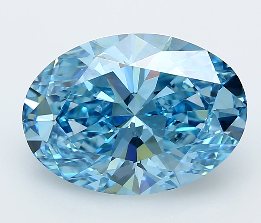 5.03 Carat Oval Shaped, Ideal Cut, VVS2 Clarity, IGI Certified Lab Grown Diamond