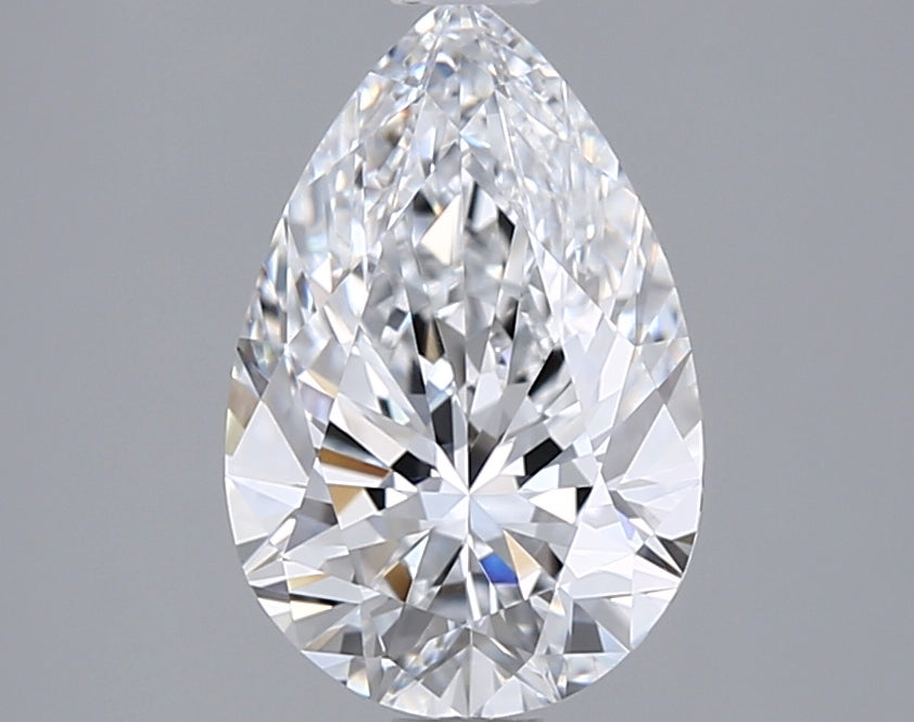 1.50 Carat Pear Shaped, Ideal Cut, D Color, VVS1 Clarity, IGI Certified Lab Grown Diamond