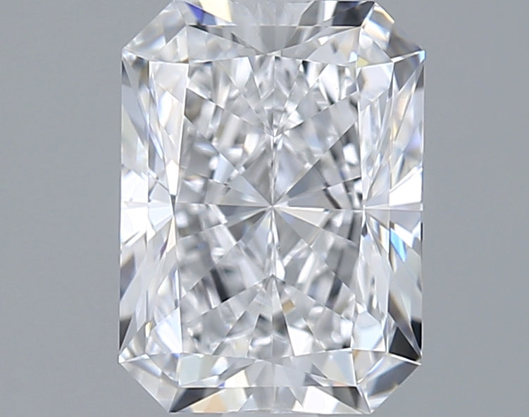 1.75 Carat Radiant Shaped, Ideal Cut, D Color, VVS1 Clarity, IGI Certified Lab Grown Diamond
