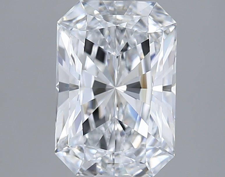 1.68 Carat Radiant Shaped, Ideal Cut, D Color, VVS1 Clarity, IGI Certified Lab Grown Diamond