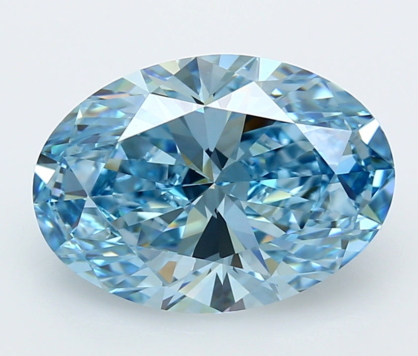 4.97 Carat Oval Shaped, Ideal Cut, VVS1 Clarity, IGI Certified Lab Grown Diamond