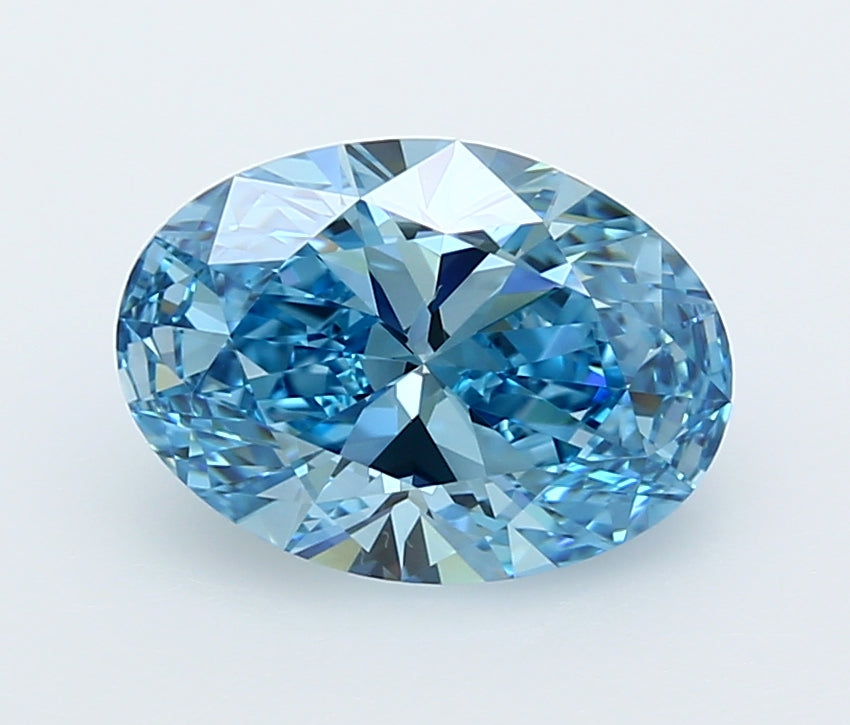 3.03 Carat Oval Shaped, Ideal Cut, VVS2 Clarity, IGI Certified Lab Grown Diamond
