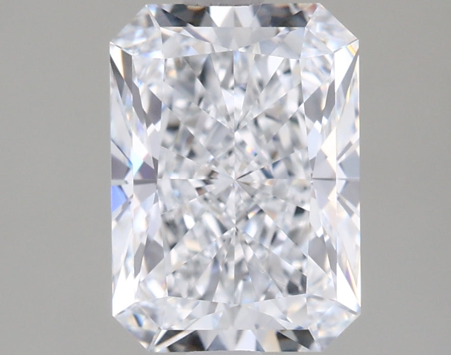 2.02 Carat Radiant Shaped, Ideal Cut, E Color, VVS1 Clarity, IGI Certified Lab Grown Diamond