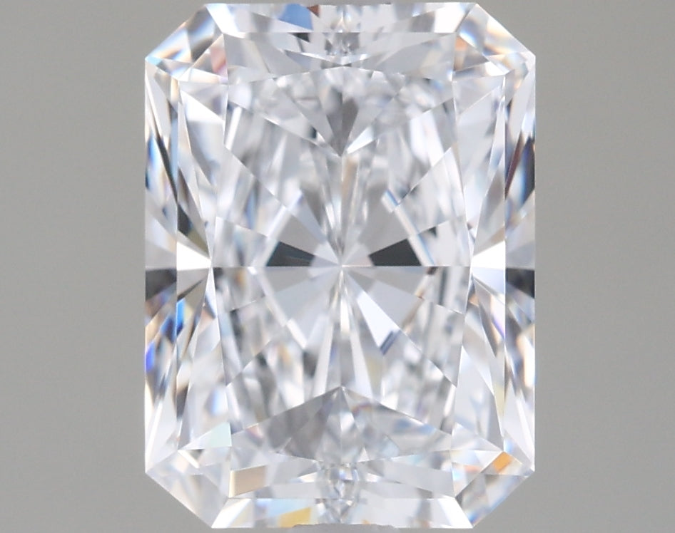 2.06 Carat Radiant Shaped, Ideal Cut, E Color, VVS1 Clarity, IGI Certified Lab Grown Diamond