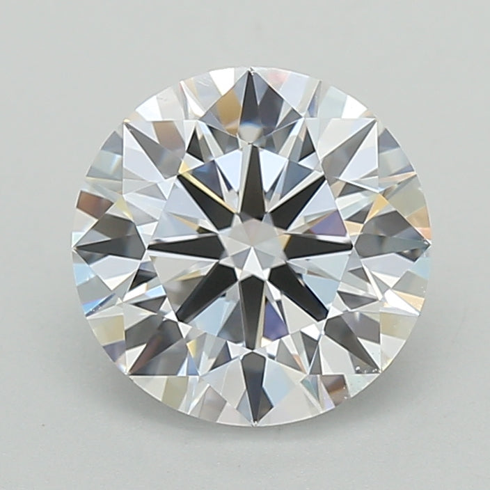 2.50 Carat Round Shaped, Ideal Cut, D Color, VVS1 Clarity, IGI Certified Lab Grown Diamond