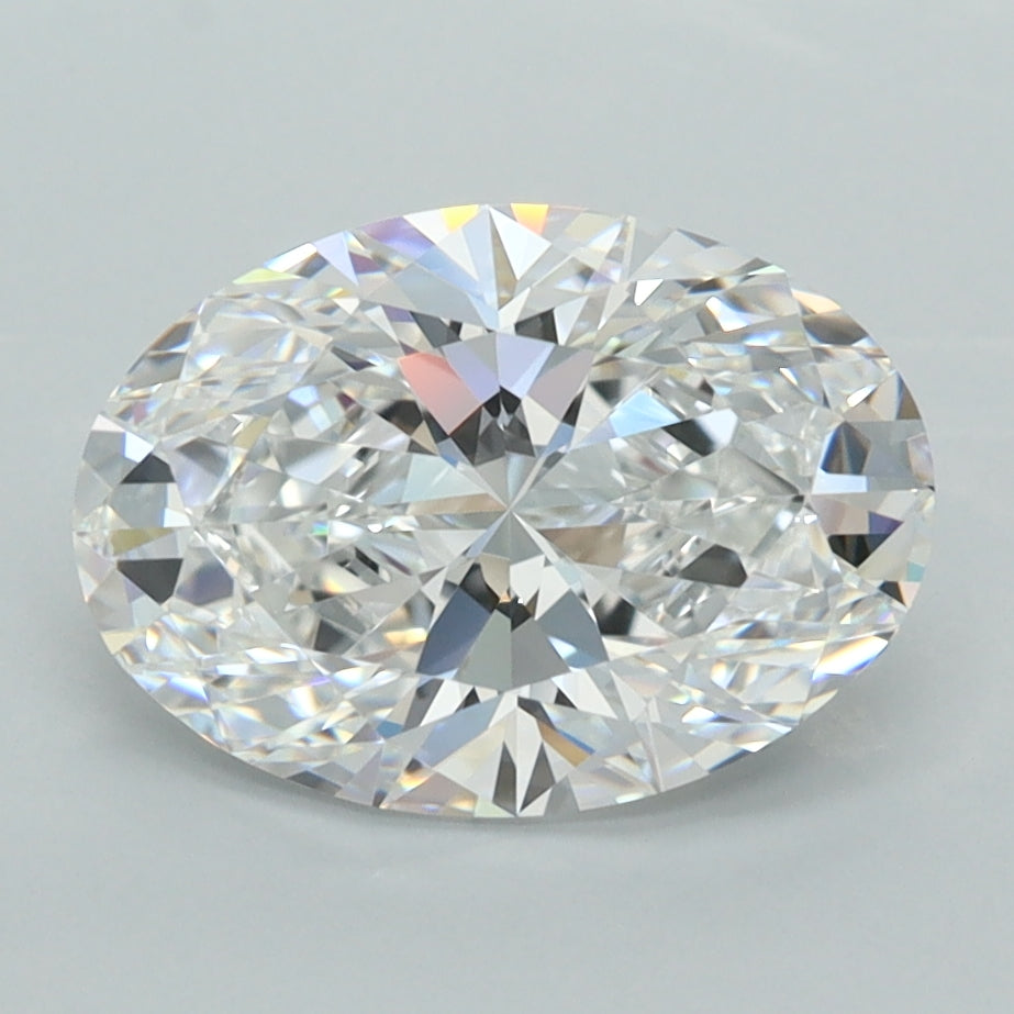 2.54 Carat Oval Shaped, Ideal Cut, D Color, FL Clarity, IGI Certified Lab Grown Diamond