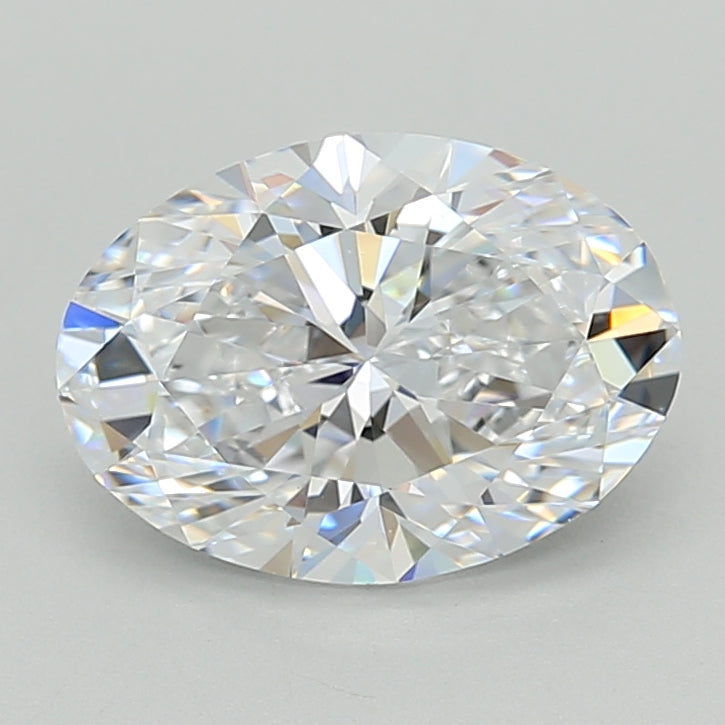 2.51 Carat Oval Shaped, Ideal Cut, D Color, IF Clarity, IGI Certified Lab Grown Diamond