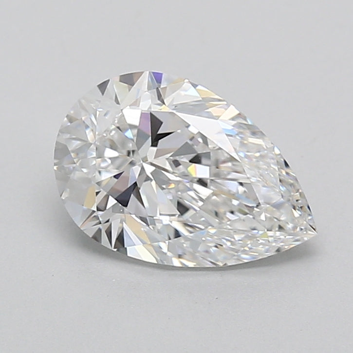 2.02 Carat Pear Shaped, Ideal Cut, D Color, VVS1 Clarity, IGI Certified Lab Grown Diamond