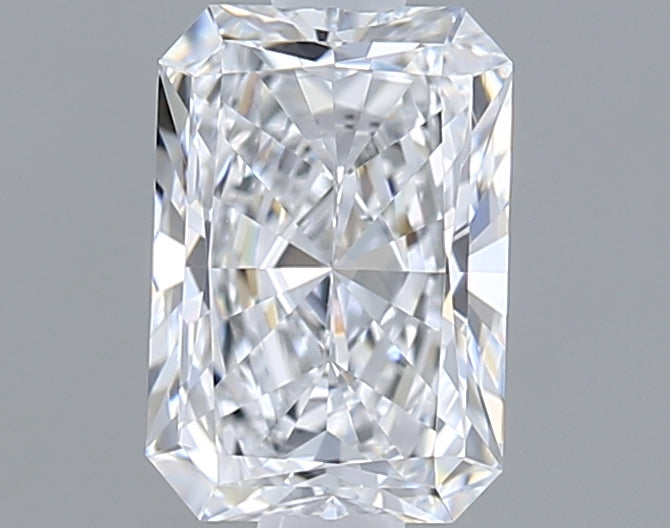 1.06 Carat Radiant Shaped, Ideal Cut, D Color, VVS1 Clarity, IGI Certified Lab Grown Diamond