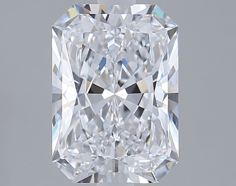 2.57 Carat Radiant Shaped, Ideal Cut, E Color, VVS1 Clarity, IGI Certified Lab Grown Diamond