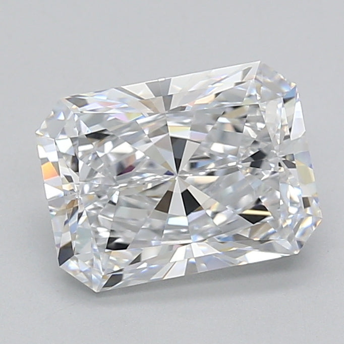 3.08 Carat Radiant Shaped, Ideal Cut, D Color, VVS1 Clarity, IGI Certified Lab Grown Diamond