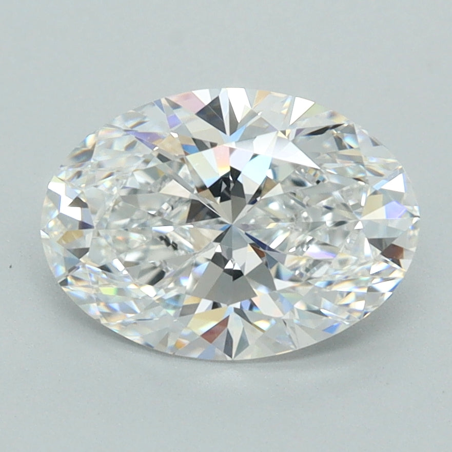 2.11 Carat Oval Shaped, Ideal Cut, D Color, VVS1 Clarity, IGI Certified Lab Grown Diamond