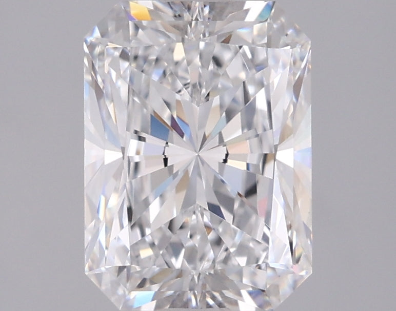 1.99 Carat Radiant Shaped, Ideal Cut, D Color, VVS2 Clarity, IGI Certified Lab Grown Diamond