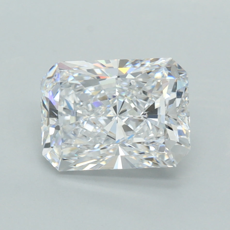 2.02 Carat Radiant Shaped, Excellent Cut, D Color, VVS1 Clarity, IGI Certified Lab Grown Diamond